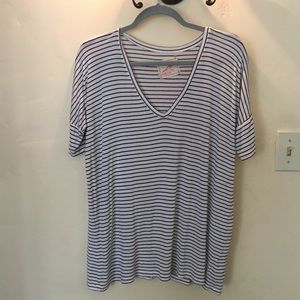 Black and White Striped Tee